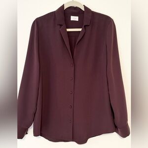 Aritzia Wilfred blouse in Burgundy